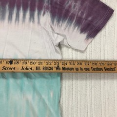 SUNA Key West Florida Tie Dye T-Shirt Beach Paradise Palm Trees Purple Teal