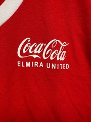 Coke Augusta Sportswear T-Shirt Mens Red White Coca Cola Almirah United Vintage