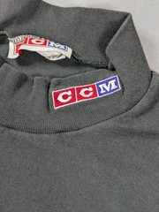 Vintage CCM Shirt Mens XL Gray Mock Neck Long Sleeve Hockey Base Layer Made USA