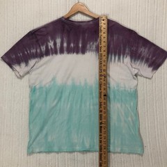 SUNA Key West Florida Tie Dye T-Shirt Beach Paradise Palm Trees Purple Teal