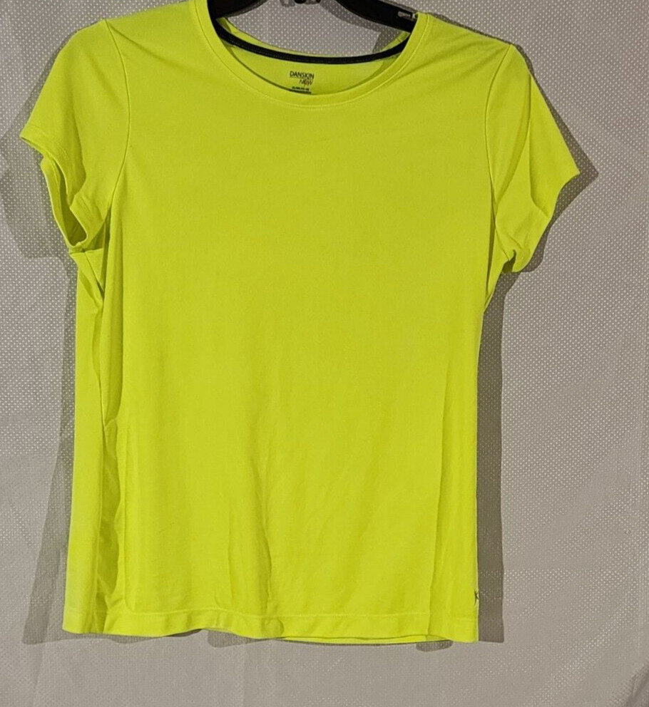 Danskin Now Women Yellow Shirt Top XL/XG 16-18