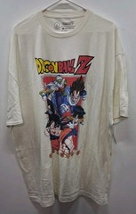 Dragon Ball Z Shirt Beige/Off White Sz 3XL(54/56) TOEI NWT Smoke-Free Home