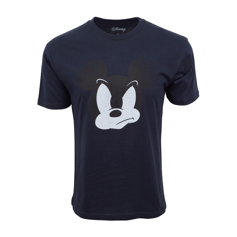 DISNEY MENS MAD MICKEY NAVY T SHIRT