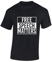 FREE SPEECH MATTERS MENS T SHIRT UK UNITED KINGDOM GOVERNMENT POLITICS TOP