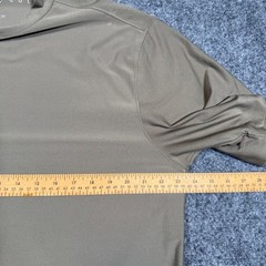 Nike Golf Dri-FIT UV Mock Neck Shirt Mens XL Tan Short Sleeve Tiger Woods