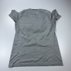 Nike Pro Shirt Mens Medium Gray Crew Neck Lightweight Stretch Training Swoosh