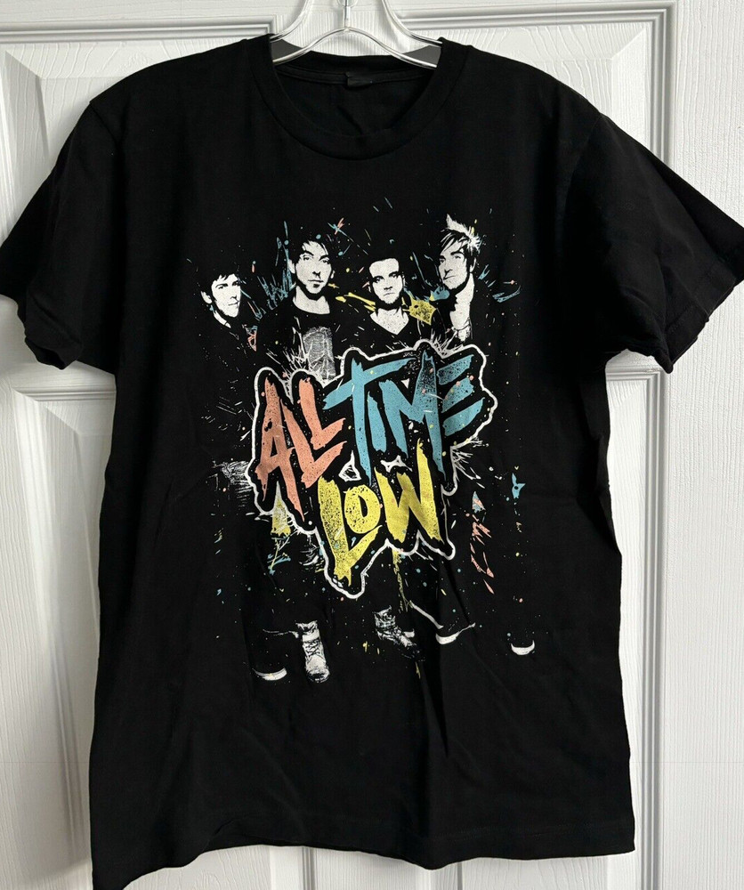 All Time Low Band Spring Fever Tour Black Unisex Short T-Shirt Cotton