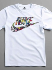 Nike Swoosh Graphic T-Shirt Unisex Casual Streetwear Athletic Logo Tee Short Sle