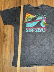 Surf Style Men’s Graphic T Shirt Tie Dye Acid Washed Navy Blue Gulf Shores AL