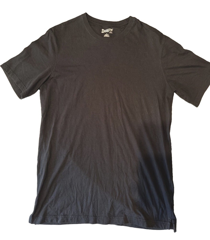 Duluth Trading Co Mens Longtail T T-Shirt Slim Fit Black Size Large