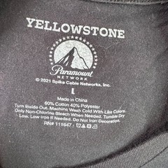 Yellowstone TV Show Size L Black Bucking Graphic T-Shirt NWOT Paramount