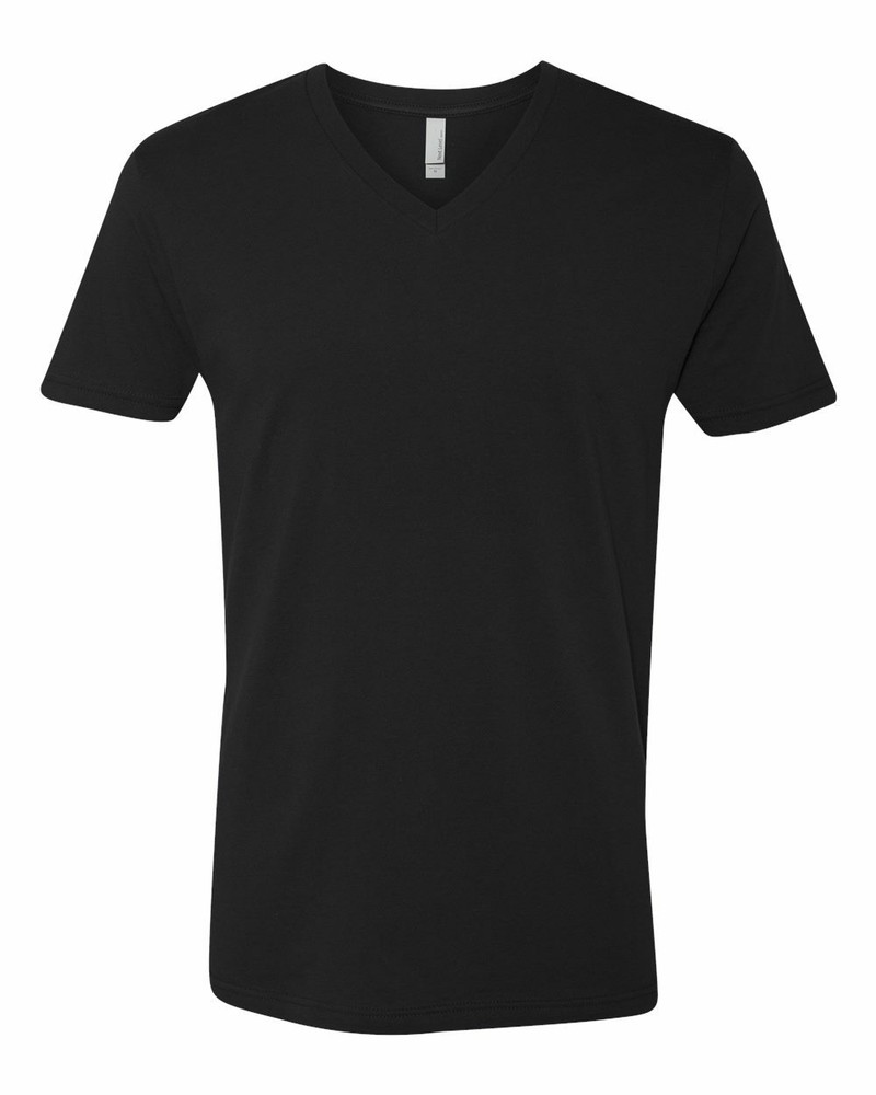 Next Level Men’s V-Neck Cotton Tee Short Sleeve Plain Basic T-Shirt 3200