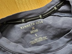 Kenneth Cole T-shirt Mens Small Blue Short Sleeve Active