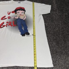Vintage 1998 Betty Boop U Go Girl Sleep Shirt Nightgown One size Hanes Her Way