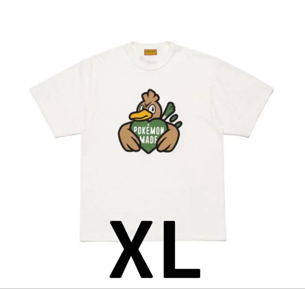 Human Made POKEMON MADE GRAPHIC T-SHIRT size XL White Duck and Onion
