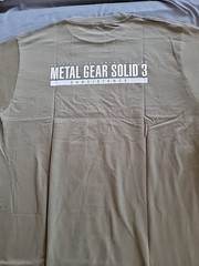 Metal Gear Solid 3 Subsistence Preorder Bonus T-shirt Sz L Olive RARE