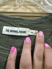 The Normal Brand Men’s Olive Green Crewneck T-Shirt