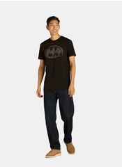 BATMAN Logo Men’s Size M (38-40) Graphic T-Shirt Short Sleeve • Black