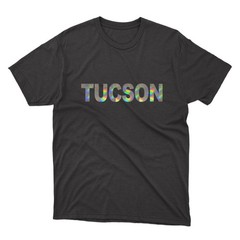 TUCSCON Black T-Shirt | Silver Holographic / Hologram Text