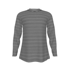 Cobain Inspired Black and White Pin Striped Long Sleeved Shirt Costume