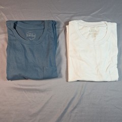 True Classic Crew Neck w pocket (2 pack) extra large XL white & blue