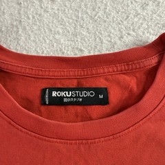 Roku Studio T-Shirt Men Size M Embroidered Tear Drop Eyes Deep Red