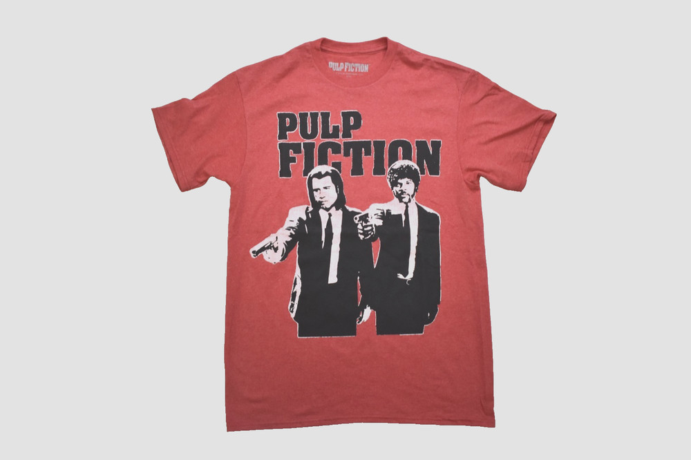 Pulp Fiction Vincent And Jules Mens Red Heather Shirt NWT XL