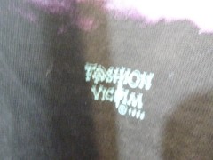Vintage Fashion Victim Gargoyle 1995 Black T-shirt Large Single Stitch USA Made
