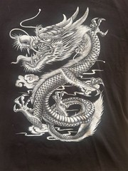 Joligolf Thai Dragon Graphic T-Shirt Front and Back Print
