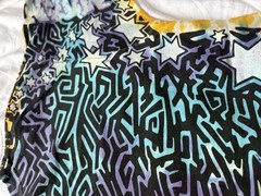 Vintage 1992 Liquid Blue Celestial Sun & Moon T-Shirt – XL – Single Stitch – USA