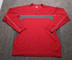 Reebok Vintage Y2K Skater Grunge Long Sleeve Wide Stripe Crew Shirt Men’s 2XL