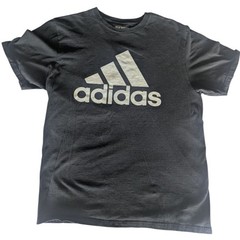 Adidas Go-To Tee Men’s Large Black Logo Graphic T-Shirt 100% Cotton