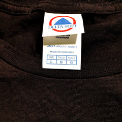 T-Shirt Black w/ image of a Red planet, Large 100% cotton men and women