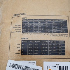 NEW Carhartt Men’s 3XL Base Layer Thermal Shirt Midweight Synthetic Wool Blend