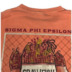 Comfort Colors Sigma Phi Epsilon UT Tennessee Crawfish Boil Pocket Tee Orange M