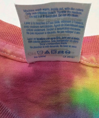 New Tie Dye Men’s T-Shirt PinkYellow Adult Small Multicolor Summer Spider