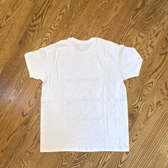 B&C Collection B&C #E190 Men’s L White Cotton Crew Neck Boats Graphic Tee