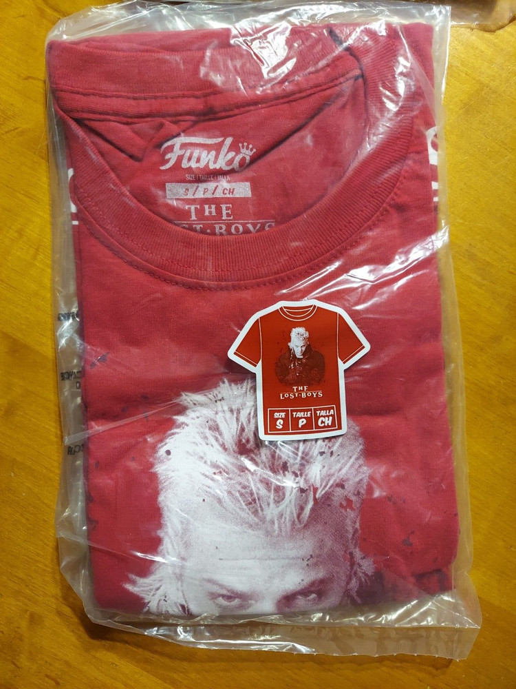Funko Pop! Tees Tee T-Shirt Adult Unisex Small S Red The Lost Boys David
