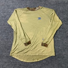 Hunter’s Specialties Shirt Mens Size L Olive Scent-A-Way Tek 4 Camo Trim Hunting
