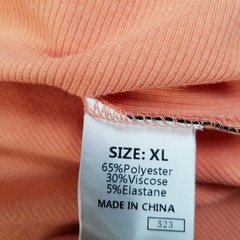 JMIERR Henley Shirt Men’s XL Orange Ribbed Short Sleeve Casual Tee Stretch Knit