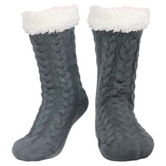 Mens Fuzzy Slipper Socks Winter Cozy Fluffy Cabin Warm Soft Fleece Lining Thi…