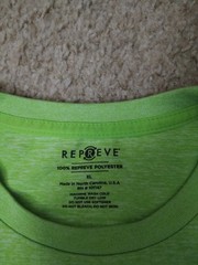Men’s Repreve Lime Green Short Sleeve T-Shirt Size XL Made In USA