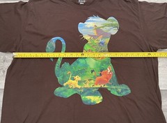 Disney Lion King Shirt Mens Size 3XL XXL Simba Silhouette Timon & Pumbaa Black