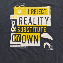 Gildan MythBusters Discovery Channel TV Show T-shirt Unisex XL Black Vintage