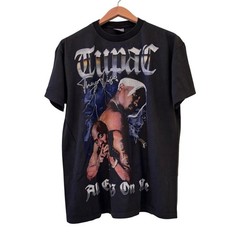Tupac All Eyez On Me Thug Life Rap T-Shirt Vintage REPRINT Single Stitch XL