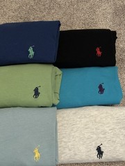Lot Of 6 vintage Polo Ralph Lauren V neck T-Shirt Bundle Mens Medium & Large