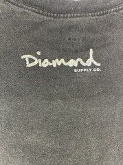 Travis Scott Diamond Supply Co. Collab Small Tshirt Black Colorful Solid Graphic