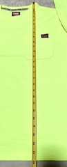 NEW Wrangler Workwear Men’s Hi-Vis Yellow Long Sleeve Pocket T-Shirt Size M