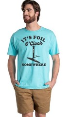 It’s Foil O’clock Kitesurfing T Shirt Foiling Wingfoil Tee SUP Board Gifts