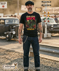 Goo Goo Muck T-Shirt The Cramps Psychobilly Punk Horror Comic Monster Tee XS-5XL